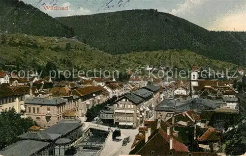 AK / Ansichtskarte Wildbad_Schwarzwald Stadtansicht Wildbad_Schwarzwald