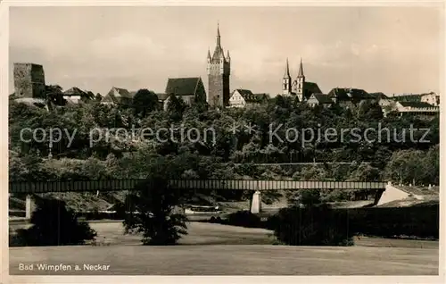 AK / Ansichtskarte Bad_Wimpfen Teilansicht Bad_Wimpfen