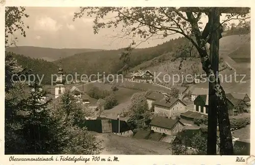 AK / Ansichtskarte Oberwarmensteinach Panorama Oberwarmensteinach