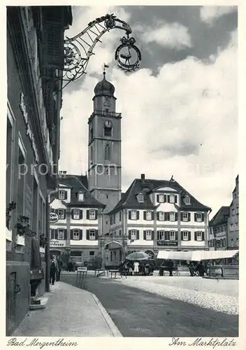 AK / Ansichtskarte Bad_Mergentheim Am Marktplatz Bad_Mergentheim