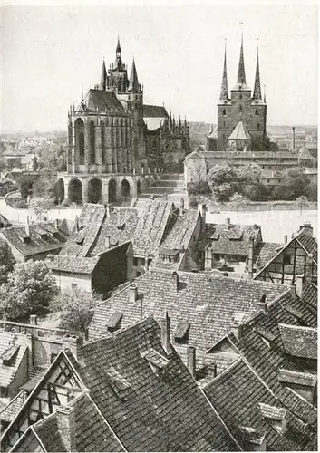 AK / Ansichtskarte Erfurt Dom und Severikirche Erfurt