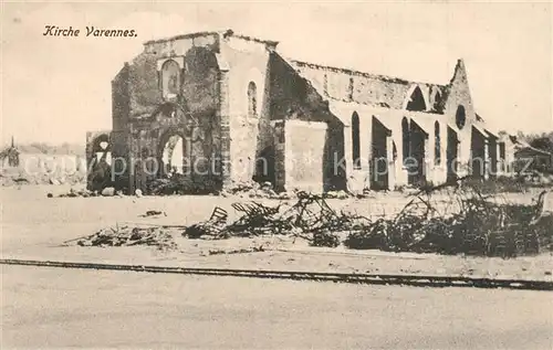 AK / Ansichtskarte Varennes_Haute Garonne Kirche Ruine Varennes Haute Garonne