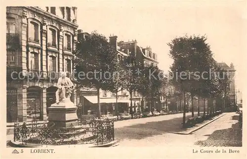 AK / Ansichtskarte Lorient_Morbihan_Bretagne Le Cours de la Bove Lorient_Morbihan_Bretagne