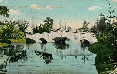 AK / Ansichtskarte New_Orleans_Louisiana Arch Bridge City Park 