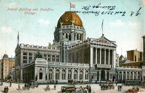 AK / Ansichtskarte Chicago_Illinois Federal Building and Postoffice 