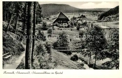 AK / Ansichtskarte Bad_Herrenalb Schwarzwaldhaus im Gaistal Bad_Herrenalb