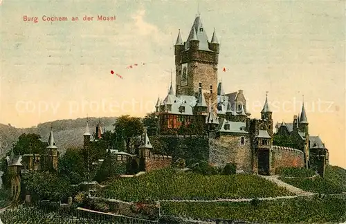 AK / Ansichtskarte Cochem_Mosel Burg Cochem Mosel