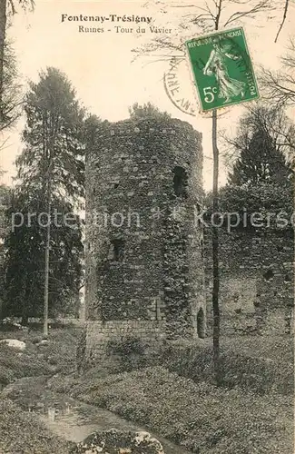 AK / Ansichtskarte Fontenay Tresigny Ruines Tour du Vivier Fontenay Tresigny