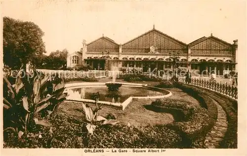 AK / Ansichtskarte Orleans_Loiret Gare Square Albert Orleans_Loiret