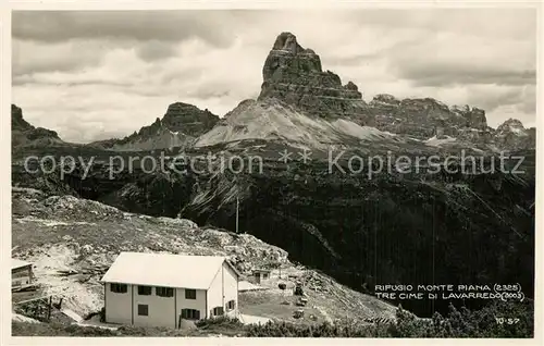 AK / Ansichtskarte Tre_Cime_di_Lavaredo Rifugio Monte Piana Tre_Cime_Di_Lavaredo