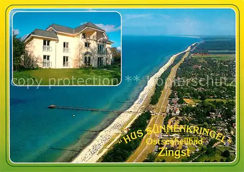 AK / Ansichtskarte Zingst_Ostseebad Hus Suennenkringel Fliegeraufnahme Zingst_Ostseebad