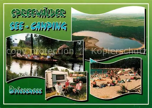 AK / Ansichtskarte Briesensee Panorama Spreewald See Camping Strand Briesensee