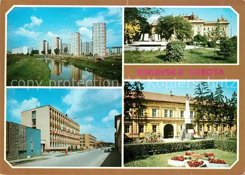 AK / Ansichtskarte Rimavska_Sobota Nova casi mesta Budova ONV Bodova OV KSS Gemerske muzeum Rimavska Sobota