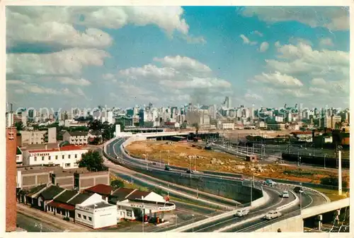 AK / Ansichtskarte Johannesburg_Gauteng City skyline and the Queen Elizabeth Bridge Johannesburg Gauteng