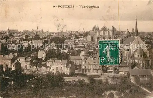 AK / Ansichtskarte Poitiers_Vienne Vue generale Poitiers Vienne