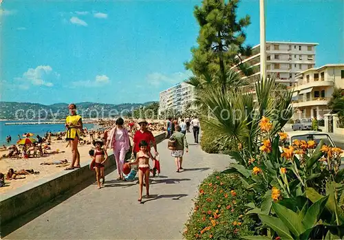 AK / Ansichtskarte Juan les Pins La Promenade et la plage Juan les Pins