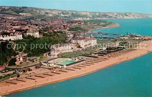 AK / Ansichtskarte Folkestone Aerial view Folkestone