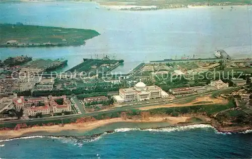 AK / Ansichtskarte San_Juan_Puerto_Rico Air view of Capitol Building San_Juan_Puerto_Rico