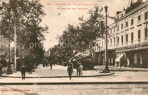 AK / Ansichtskarte Toulouse_Haute Garonne Allee Jean Jaure et Theatre des Varietes Toulouse Haute Garonne