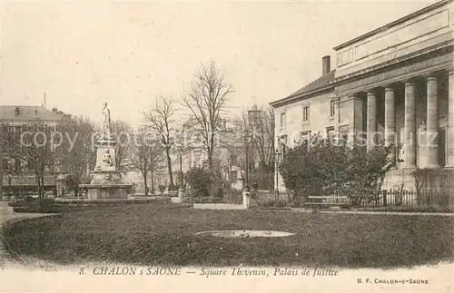 AK / Ansichtskarte Chalon sur Saone Square Thevenin Palais de Justice Chalon sur Saone