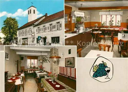 AK / Ansichtskarte Ruedesheim_Rhein Gaststaette zur Dorfschenke Gaststube Theke Ruedesheim Rhein