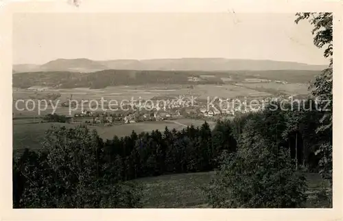 AK / Ansichtskarte Schalkau Panorama Blick von der Ruine Schaumburg Schalkau