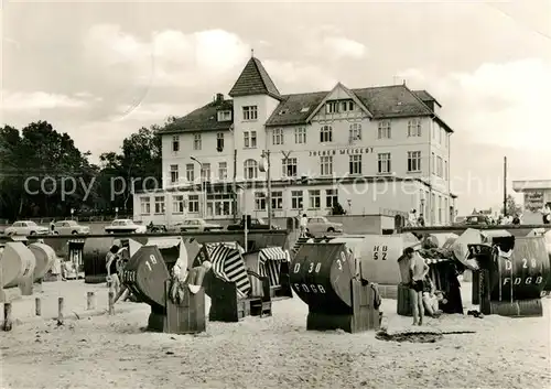 AK / Ansichtskarte Kuehlungsborn_Ostseebad FDGB Erholungsheim Jochen Weigert Strand Kuehlungsborn_Ostseebad