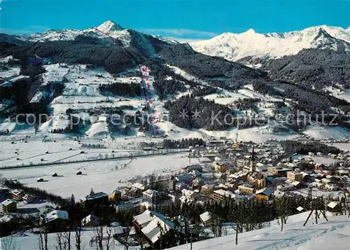 AK / Ansichtskarte Bad_Hofgastein Gesamtansicht Wintersportplatz mit Alpenpanorama Bad_Hofgastein