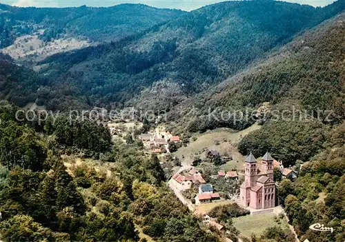 AK / Ansichtskarte Murbach_Elsass Vue aerienne L Abbaye Murbach Elsass