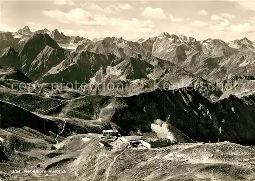 AK / Ansichtskarte Oberstdorf Nebelhorn Berghotel Alpenpanorama Oberstdorf