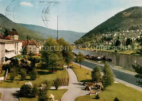 AK / Ansichtskarte Eberbach_Neckar Partie am Kurhaus Eberbach Neckar