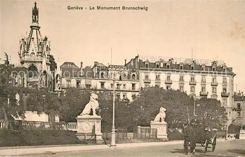 AK / Ansichtskarte Geneve_GE Le Monument Brunschwig Geneve_GE