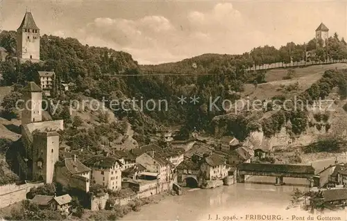 AK / Ansichtskarte Fribourg_FR Pont du Gotteron Fribourg FR