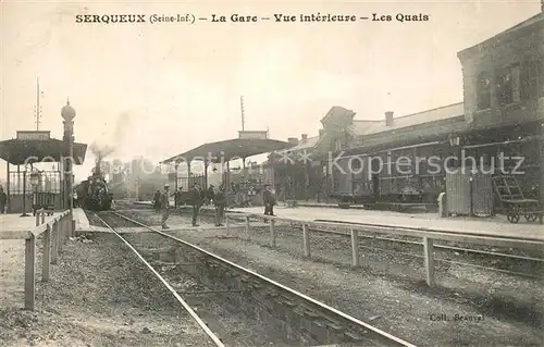 AK / Ansichtskarte Serqueux_Seine Maritime La Gare les Quais Serqueux Seine Maritime