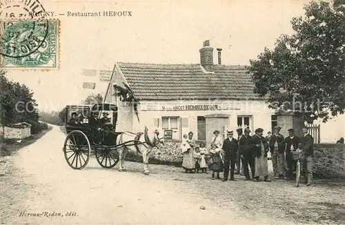 AK / Ansichtskarte Poigny Restaurant Heroux Poigny