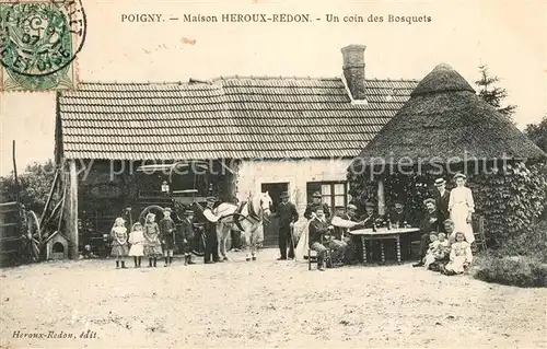 AK / Ansichtskarte Poigny Maison Heroux Redon un coin des Bosquets Poigny