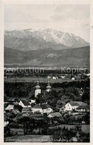 AK / Ansichtskarte Schwarzau_Steinfeld Panorama Blick zum Schneeberg Schwarzau_Steinfeld