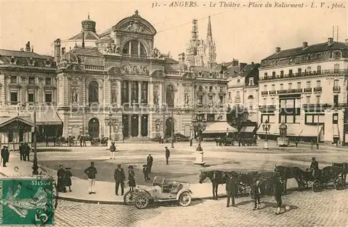 AK / Ansichtskarte Angers Le Theatre Place du Ralliement Angers