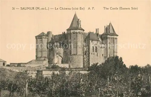 AK / Ansichtskarte Saumur Le Chateau cote Est Saumur