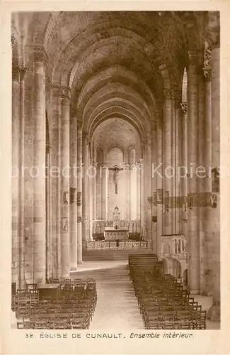 AK / Ansichtskarte Cunault Eglise de Cunault Ensemble interieur Cunault