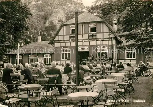 AK / Ansichtskarte Ilsenburg_Harz Kurhaus Gartenterrasse Ilsenburg Harz