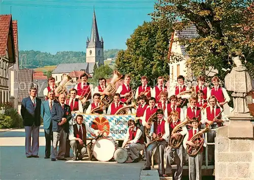 AK / Ansichtskarte Uetzing Musikkapelle Uetzing Serkendorf Motiv mit Kirche Uetzing