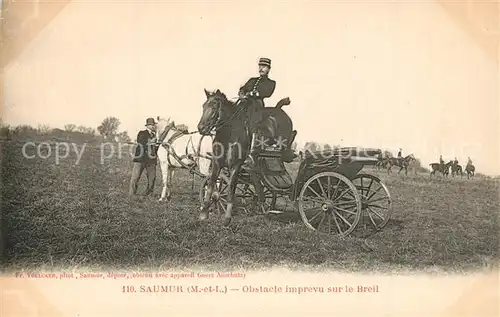 AK / Ansichtskarte Saumur Obstacle Imprevu sur le Breil Saumur