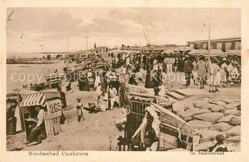 AK / Ansichtskarte Cuxhaven_Nordseebad Strand Cuxhaven_Nordseebad