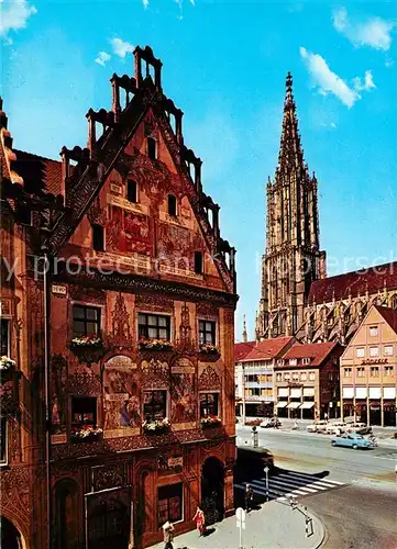AK / Ansichtskarte Ulm_Donau Rathaus M?nster  Ulm_Donau