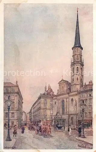 AK / Ansichtskarte Wien Michaelerkirche Erwin Pendl Kuenstlerkarte Nr. 431 4 Wien