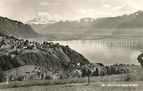 AK / Ansichtskarte Glion et les Dents du Midi Glion