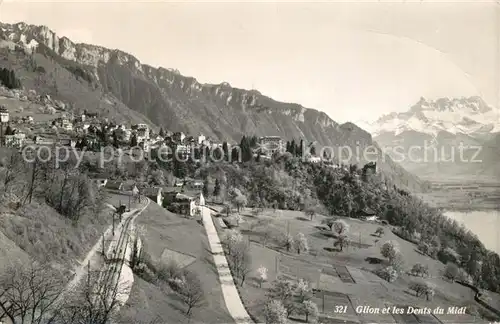 AK / Ansichtskarte Glion et les Dents du Midi Glion