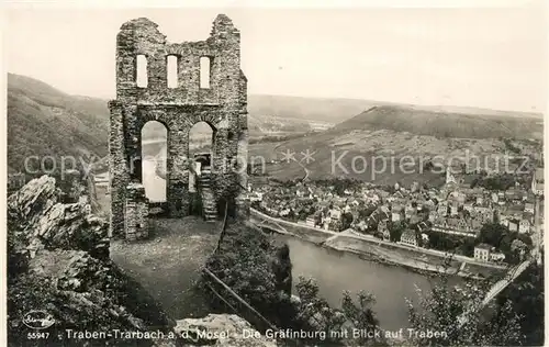 AK / Ansichtskarte Traben Trarbach Die Graefinburg mit Traben Traben Trarbach