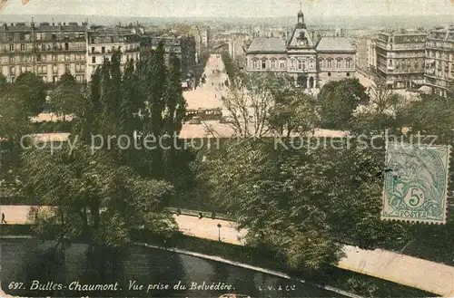 AK / Ansichtskarte Paris Buttes Chaumont Belvedere Paris